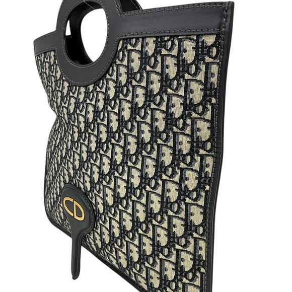 Christian Dior Oblique Fold Over Clutch - Picture 4 of 12